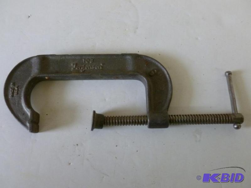 lot 164 image: Large Jorgensen 6" c-clamp, good usable ...