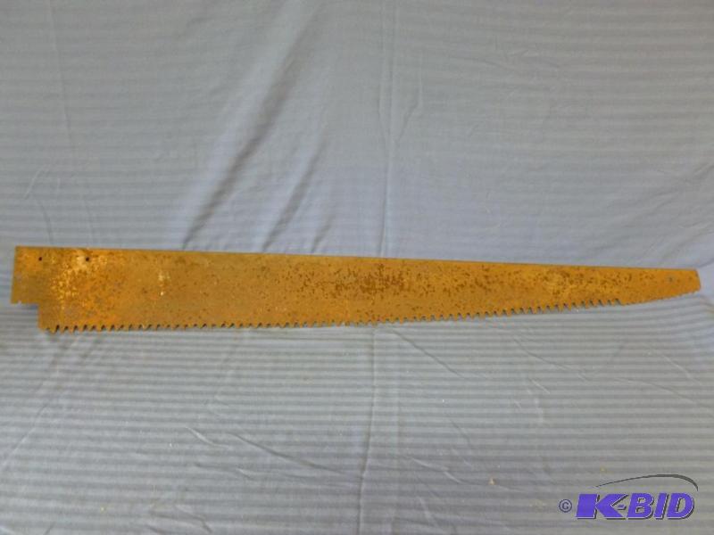 lot 92 image: Vintage ice saw blade, measures 48" L.&n...
