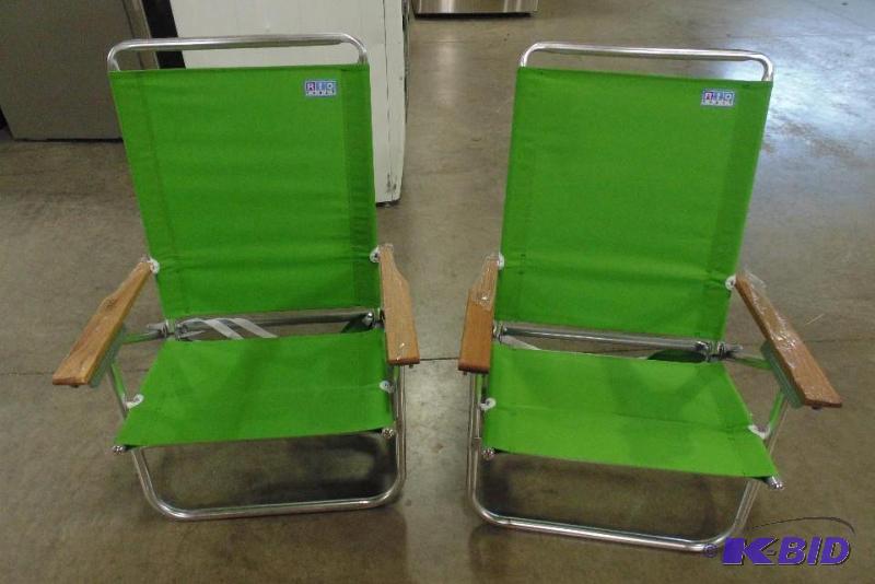 New Rio Beach Chairs - (2) total in this lot ...