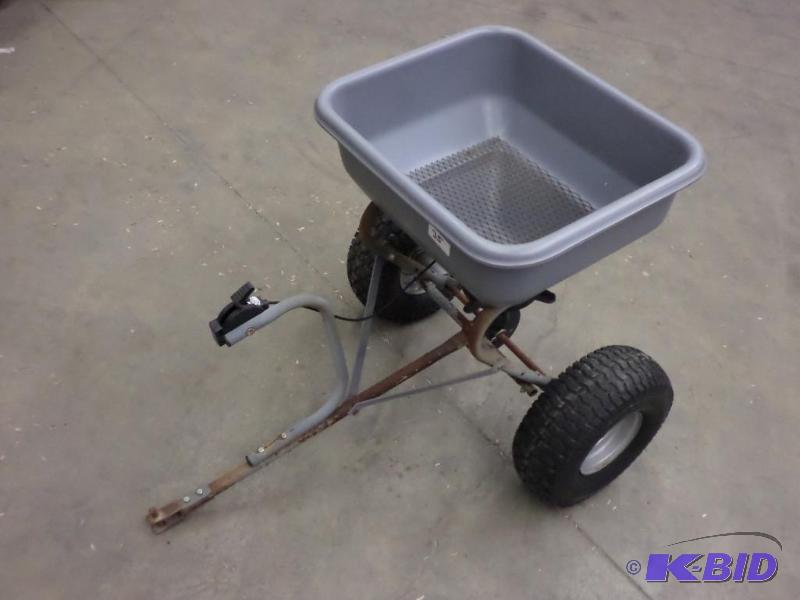 lot 35 image: Pin-Hitch Towable Fertilizer Spreader...