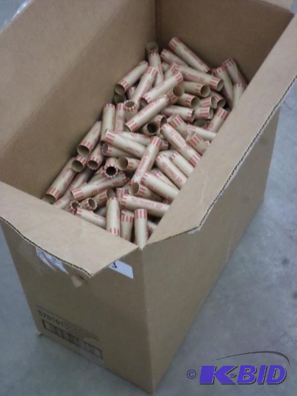 lot 83 image: (1) Almost Full Case Of (900) Paper Penny Ro...