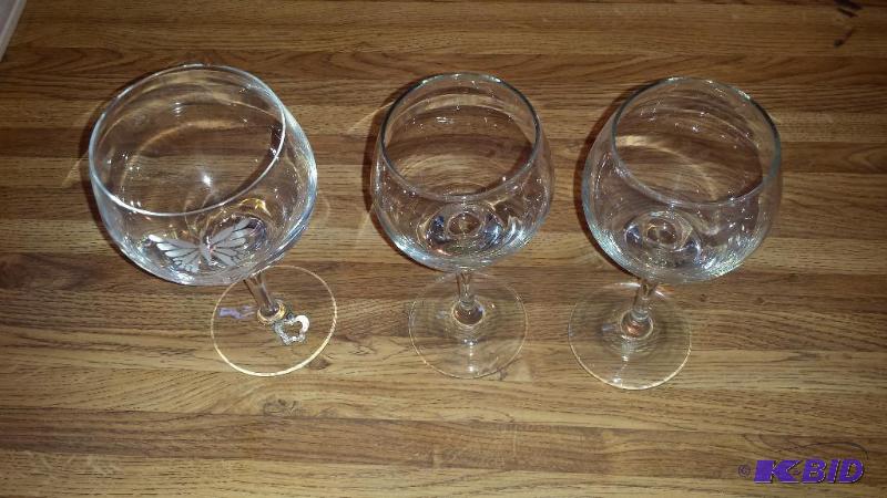 wine glasses...