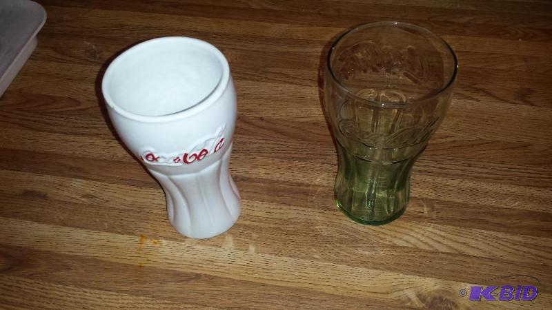 two coke glasses...