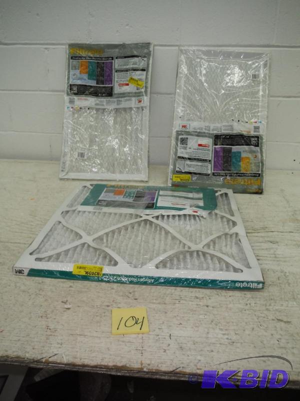 Lot of Damaged Furnace Filters