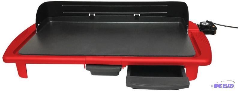 Elite EGR-2013RG Gourmet Electric Indoor Griddle, 20 by 10, Red