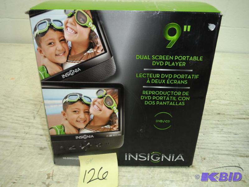 Insignia Portable DVD Player with 9 Dual TFT-LCD  NS-D9PDVD15