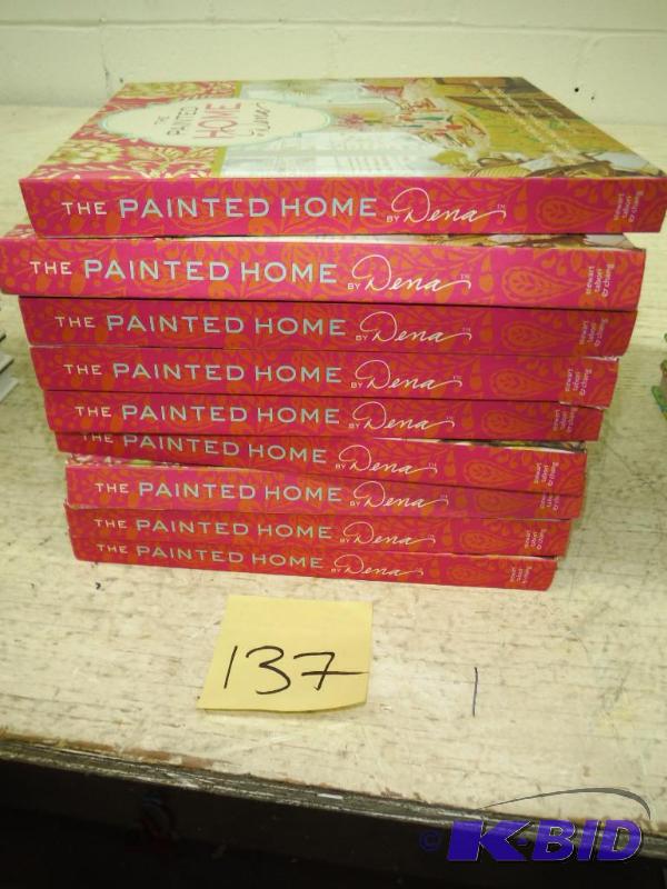 Lot of 9 books the painted home