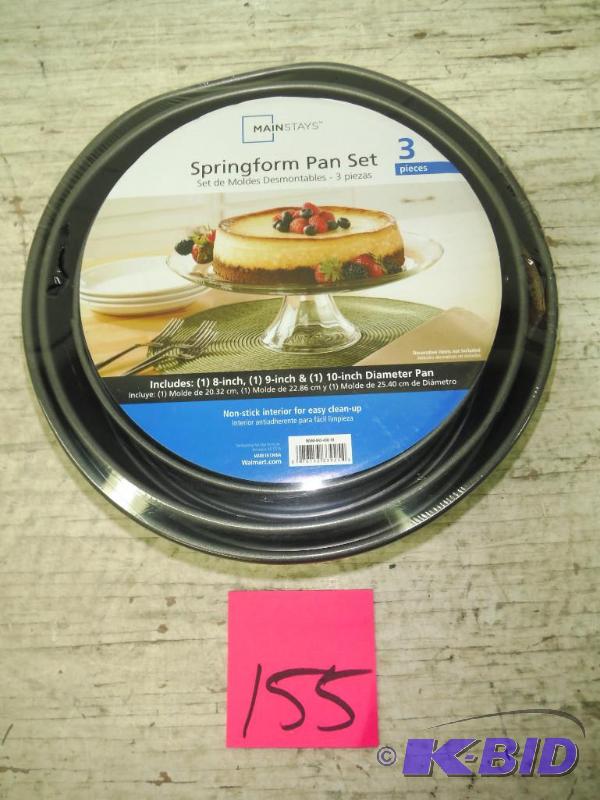 Mainstays Spring Form Pan Set 3 pcs. Cake  Pie Set