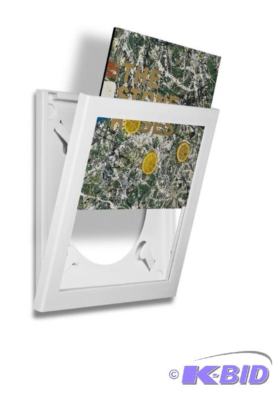 Art Vinyl Play & Display Record Frame (White)