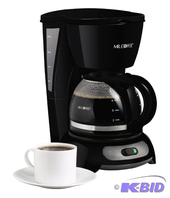 Mr. Coffee TF5 4-Cup Switch Coffeemaker, Black
