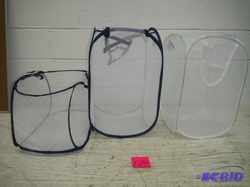 Lot of 3 laundry baskets