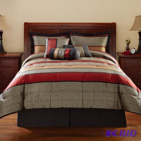 Mainstays Preston 7-Piece Bedding Comforter Set