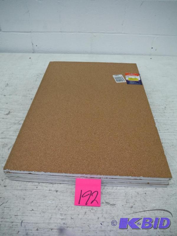 Lot of 5 Elmers  Foam Cork Boards, 20 in. x 30 in., 10-CT, Brown