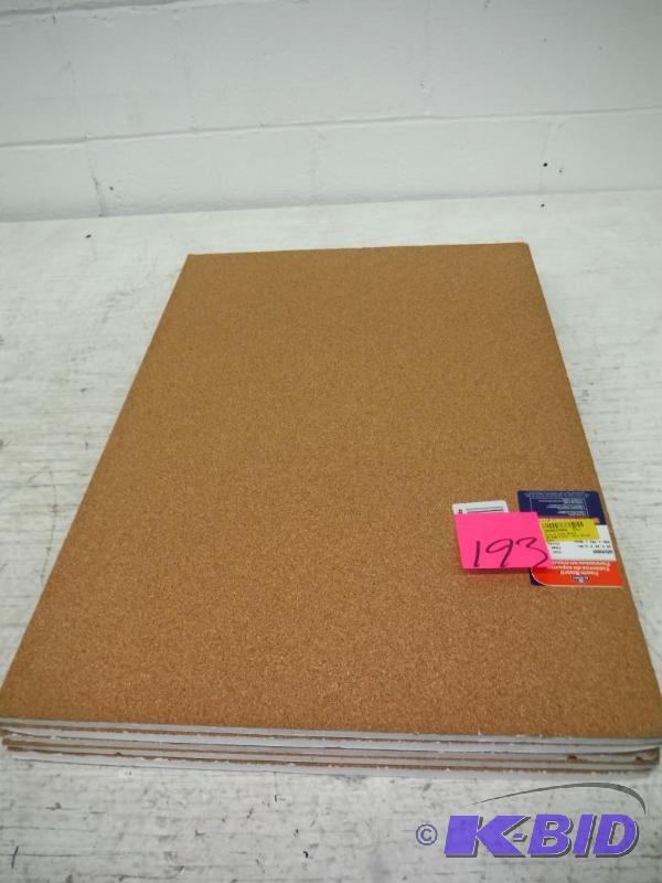 Lot of 5 Elmers  Foam Cork Boards, 20 in. x 30 in., 10-CT, Brown