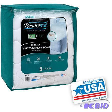 Beautyrest Quilted Memory Foam Mattress Pad