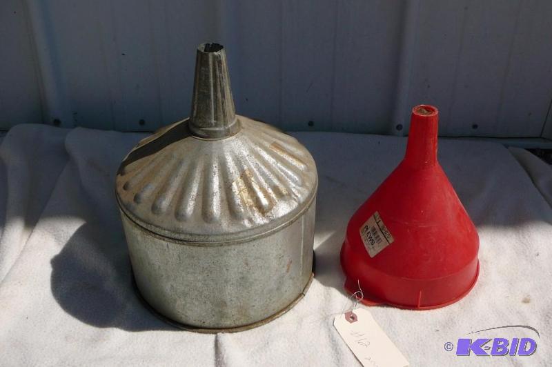 Funnels 1 Steel 1 Plastic...