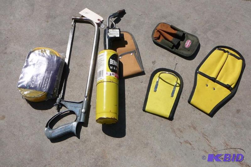 Hack Saw Bernzomatic Tourch Tool Holders Belt...