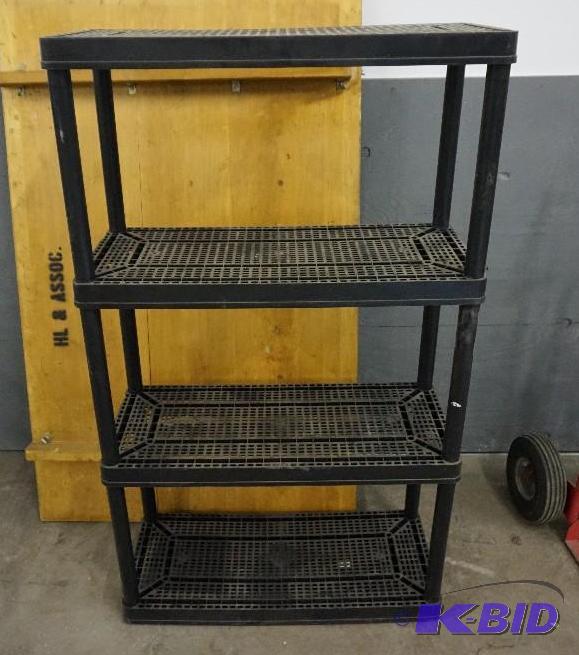 Plastic 4 Level Storage Shelf In Good Conditi...