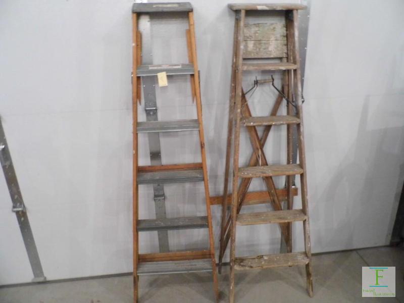 2 Wooden Ladders
