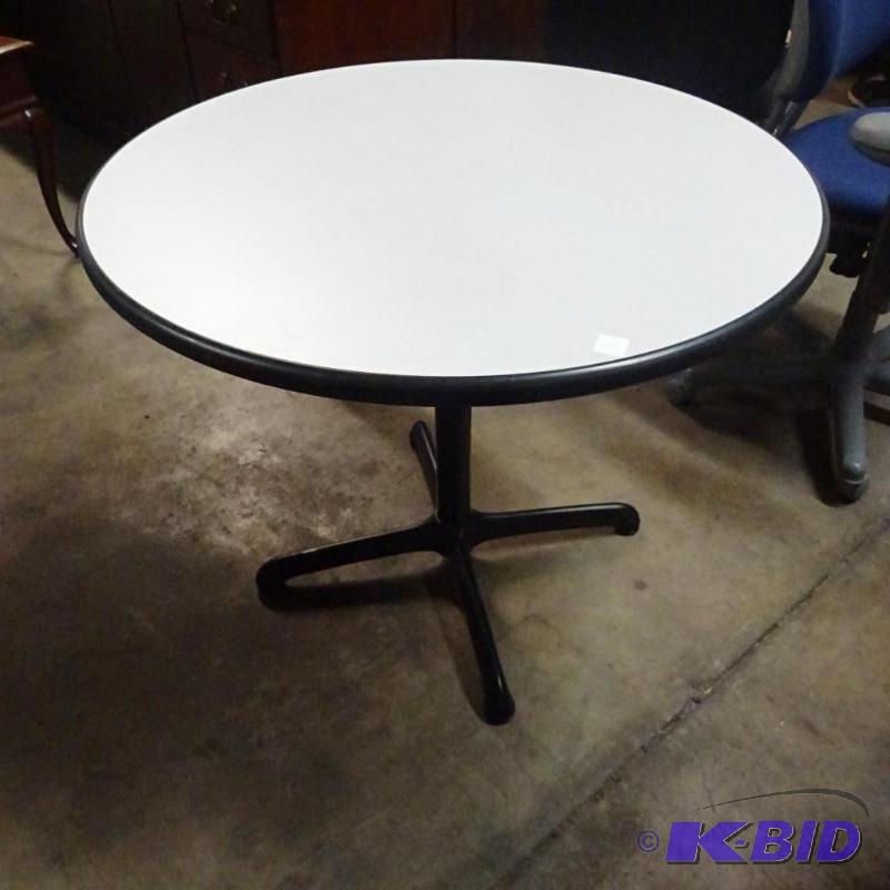 36&quot Round Metal Framed Table...