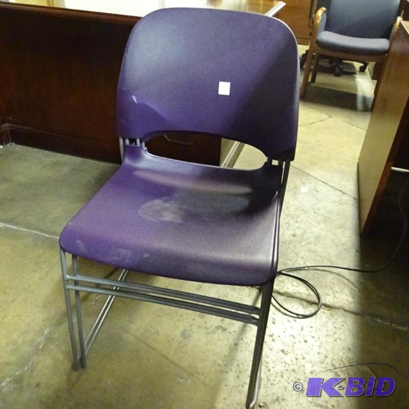 2 Metal Stack Chairs...