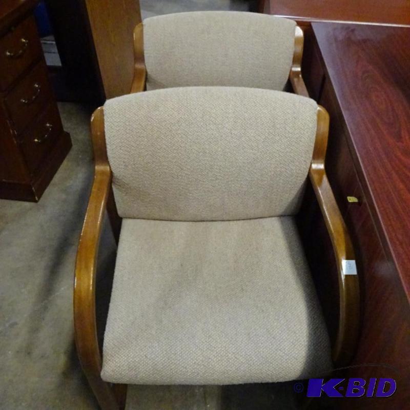2 Wood Framed Side Chairs...