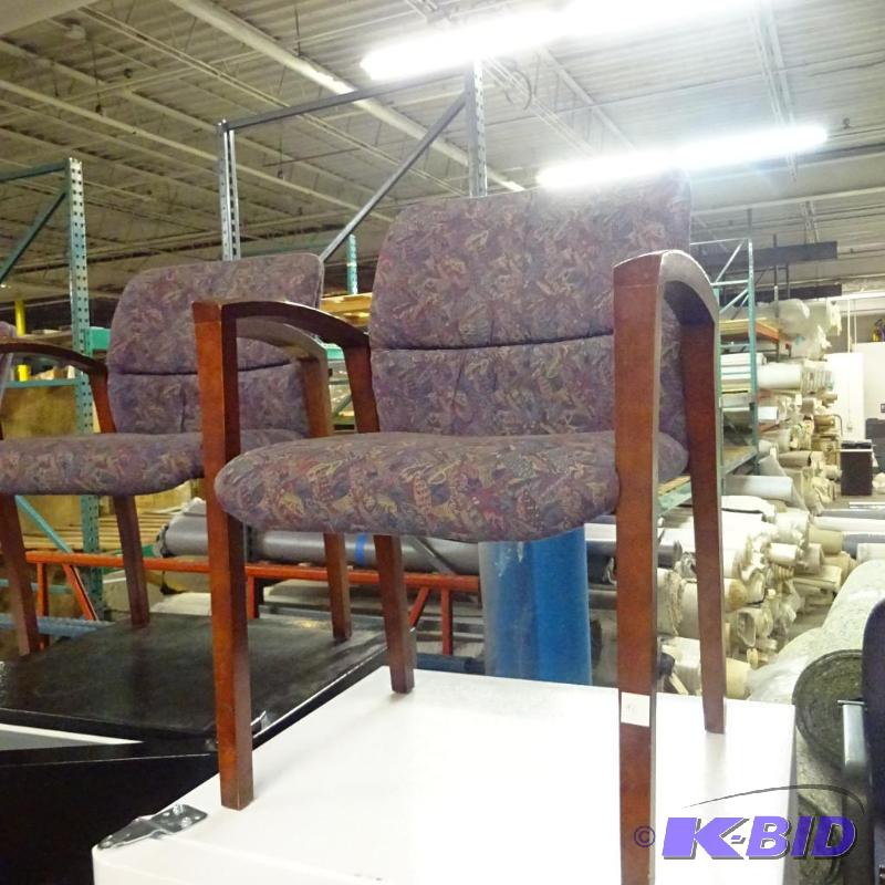 3 Matching Wood Framed Side Chairs...