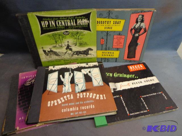 lot 12 image: 5 Record Folders   each hold 3 to 4 records  ...