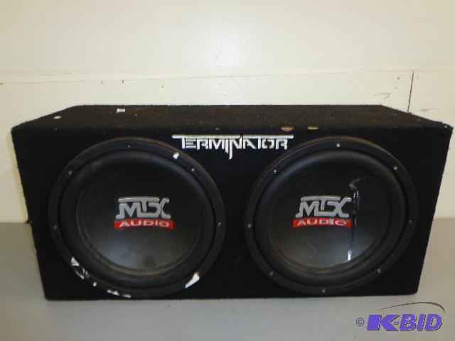 lot 129 image: (2) 12" MTX Audio Speakers in Box   box ...
