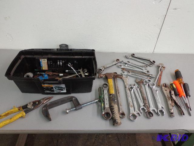 lot 138 image: Keter Tool Box with an Assortment of Tools   ...