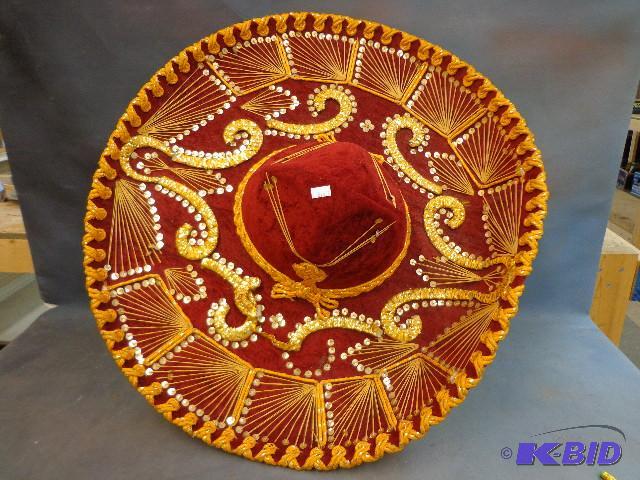 lot 145 image: Authentic Mexican&nbspHat   Very decorative ...