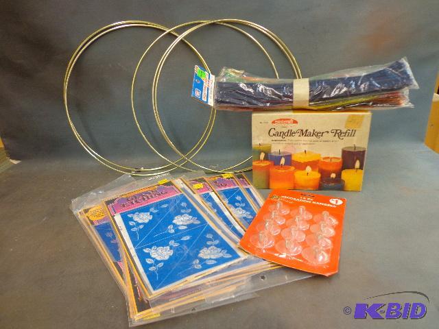 lot 149 image: Box of Assorted Crafts   candle Refill Kit  g...