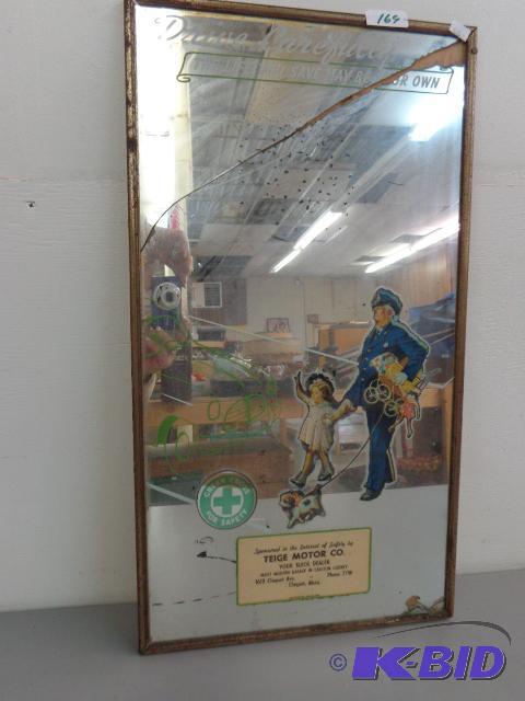 lot 169 image: Mirror Picture Teige Motor Company   12 x 22 ...