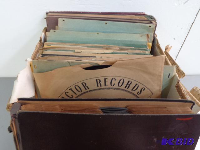 lot 176 image: Box of Assorted Records   Columbia Band  Evan...