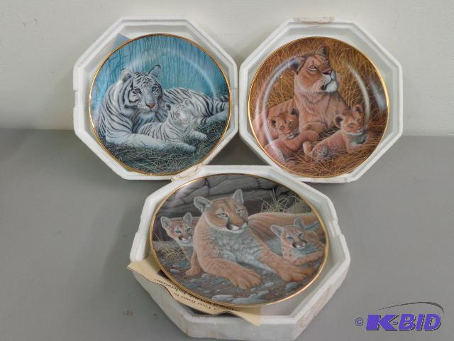 lot 179 image: National Wildlife Plates   8"  Micheal M...