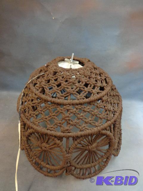lot 183 image: Decorative Light Fixture   18 x 13  wire and ...
