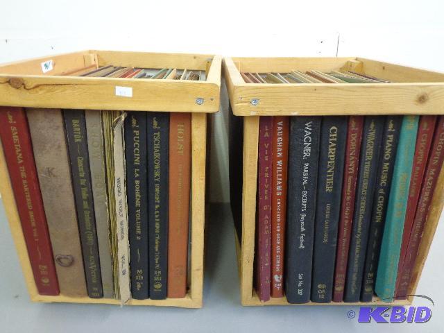 lot 196 image: 2 Wooden Crates of Records   Rachmanioff  Rus...