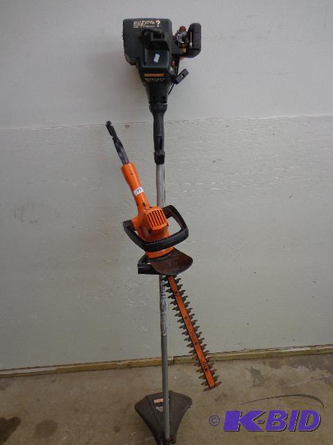 lot 197 image: Craftsman Weed Trimmer and 16" Black and...
