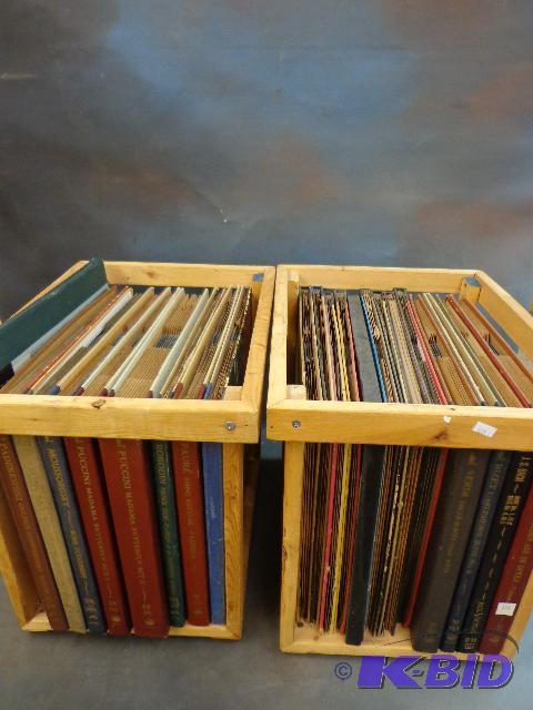 lot 200 image: 2 Wooden Crates of 78 Records   Bizet  Verdi ...