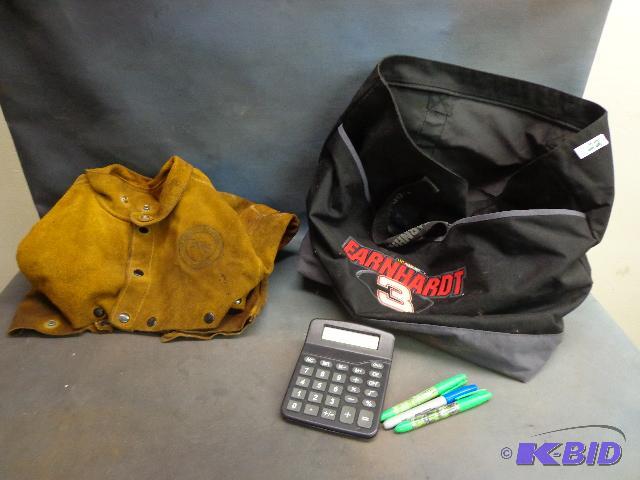 lot 22 image: #3 Dale Earnhardt Duffel Bag, Calculator and ...
