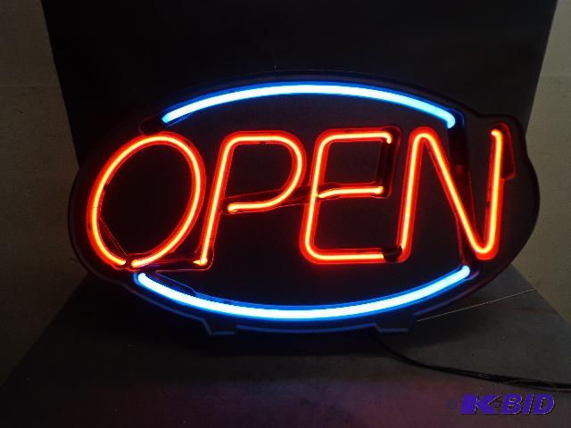 lot 30 image: Open Neon Sign   32 x 19  works ...
