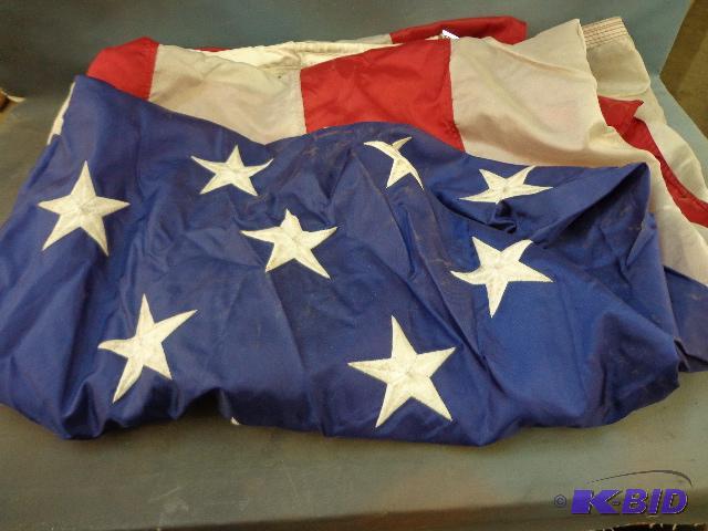 lot 46 image: American Flag   7 ft x 11 ft 6 inches ...