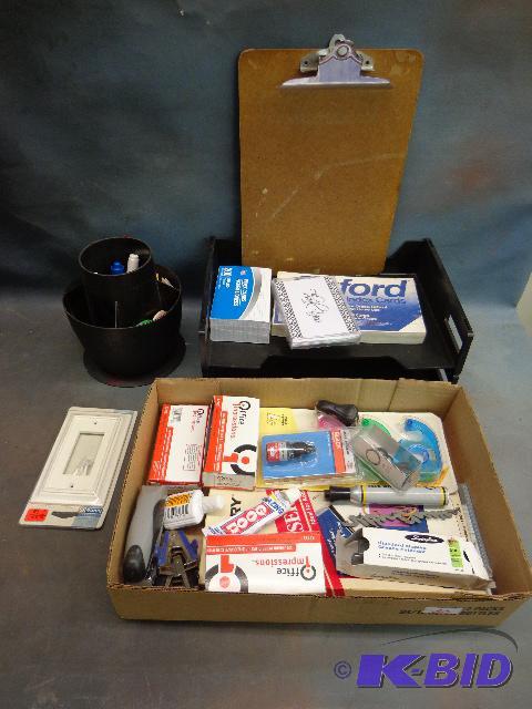 lot 62 image: Office Supplies   Plastic paper trays  index ...