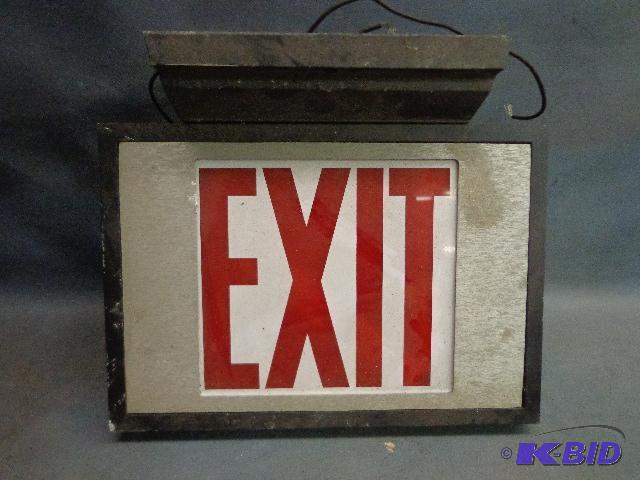 lot 76 image: Exit Sign   Commercial&nbspgrade  110 volt  ...