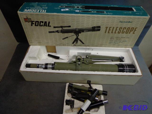 lot 85 image: Focal Telescope 20x to 60x   Finder scope  73...