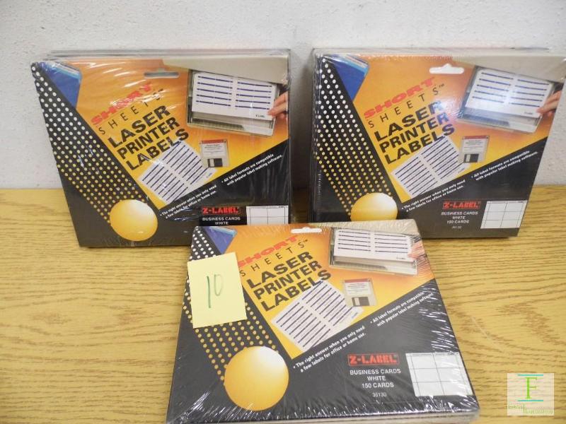 13 Packs of Laser Labels