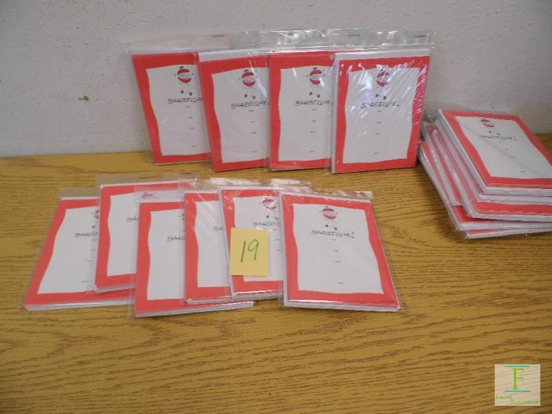 18 Packs of BBQ Invitations