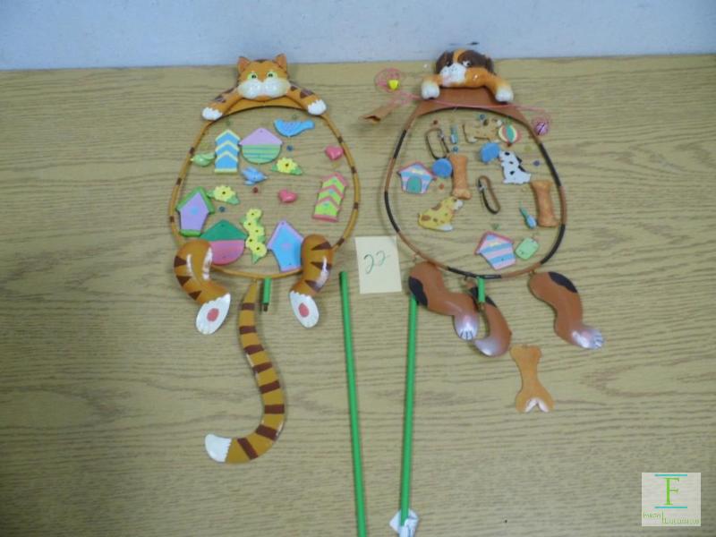 Dog and Cat Wind Chimes