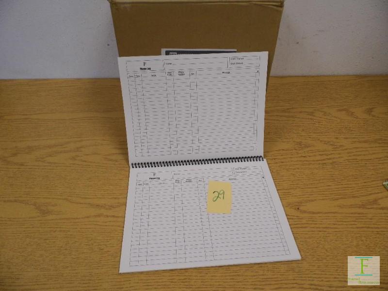 Box of Phone Log Books
