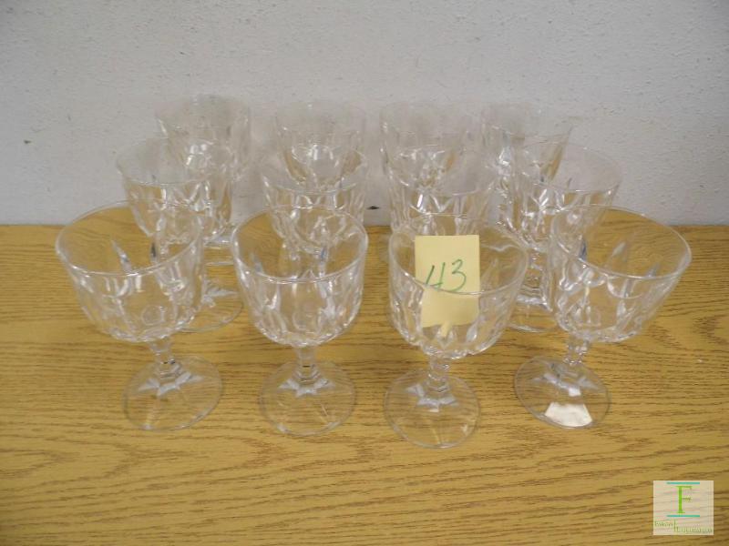 12 Crystal Glasses